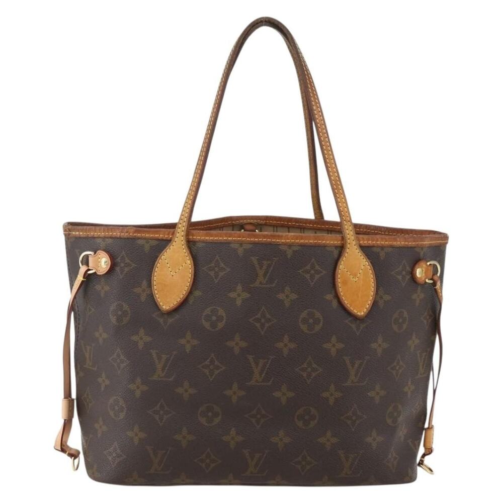 Louis Vuitton Monogram Neverfull PM Tote Bag Brown
